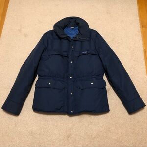 Vintage CB Sports Men's Classic Navy Puffer Down Jacket